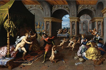 The chastisement of Cupid, Simon de Vos, between 1620 and 1631