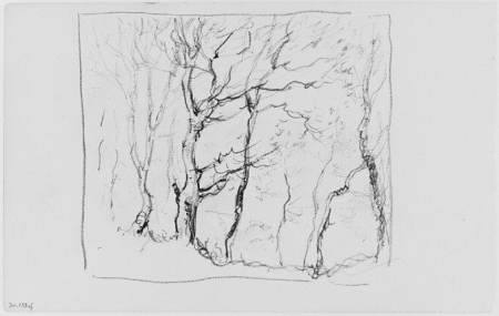 Trees (from Sketchbook), Henry Ward Ranger