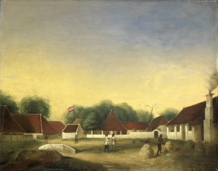 Suikerfabriek (?) op Java, H.Th. Hesselaar, 1849