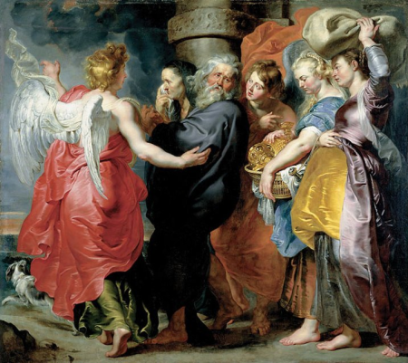 The Flight of Lot and his Family from Sodom, Peter Paul Rubens, between 1613 and 1615