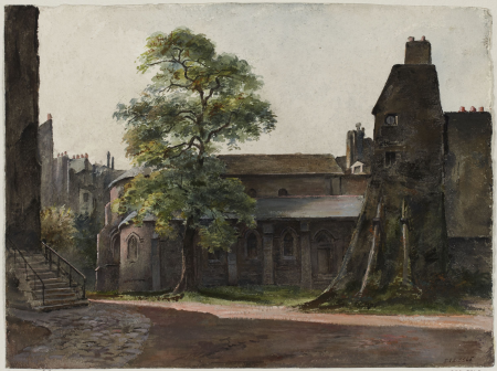 Vue de l'abside de l'église Saint-Julien-le-Pauvre, D.5545