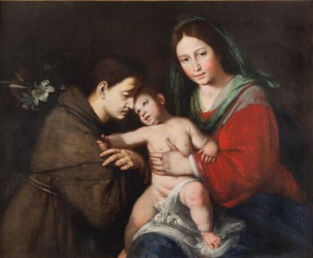 Madonna and Child with Saint Anthony, Ermanno Stroiffi, between 1640 and 1693