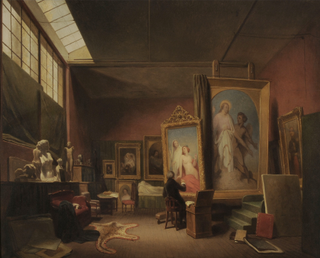 Ary Scheffer working in his studio, Ary Scheffer, 1851
