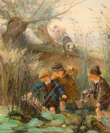 Mischievous Friends by Alfred Downing Fripp, Alfred Downing Fripp