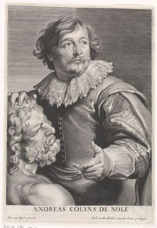 Portret van Andreas Colijns de Nole, RP-P-OB-7846, Pieter de Jode I, between 1628 and 1670
