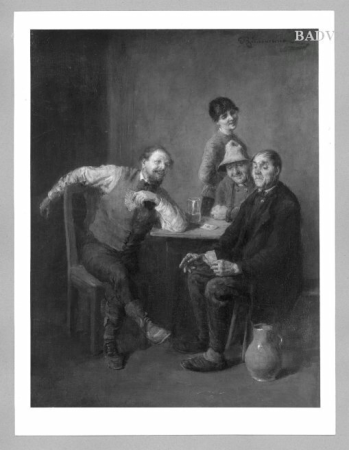 Card players in the tavern, Ernst Zimmermann, between 1867 and 1901