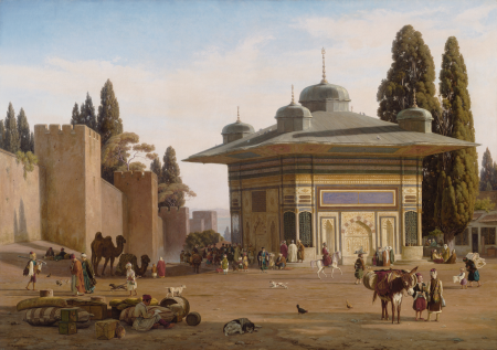 Well on St Sophie's Square near the Gate of the Seraglio in Constantinople, Martinus Rørbye, 1846