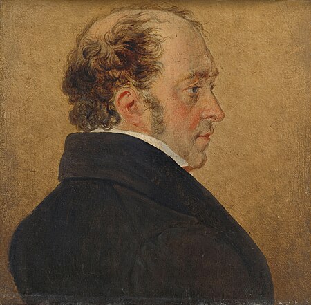 Self-portrait, Mattheus Ignatius van Bree, between 1800 and 1839