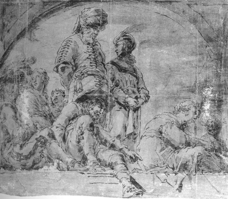 Figure Scene, Leonaert Bramer, between 1640 and 1649