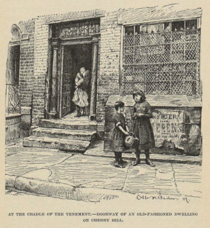 Jacob Riis - At the Cradle of the Tenement, before 1890