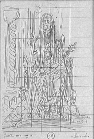 Study for Herod in Salome Dancing Before Herod, Gustave Moreau