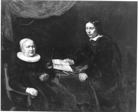 Dame mit Rechnungsführer, Thomas de Keyser, between 1596 and 1667