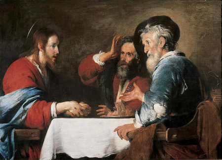 Christ at Emmaus; The Disciples of Emmaus and the Breaking of Bread, Bernardo Strozzi