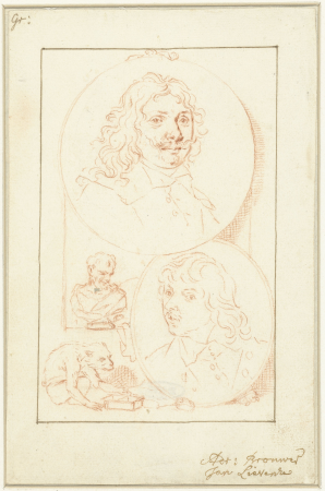 Portretten van Adriaen Brouwer en Jan Lievens, RP-T-1897-A-3445, Adriaen Brouwer, between 1708 and 1780