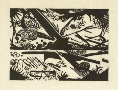 Marc - Pferd und Igel, 1913, Slg. Sprengel I,562, Franz Marc