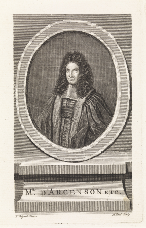 Portret van Marc-René de Voyer de Paulmy, markies d'Argenson, RP-P-1909-1112, Matthijs Pool, between 1696 and 1727