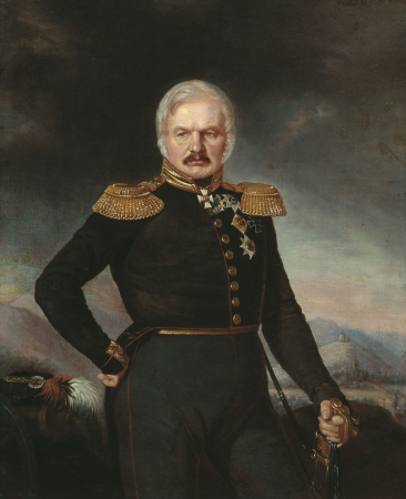 Portrait of Aleksey Petrovich Yermolov, Pyotr Zakharov-Chechenets, circa 1843
