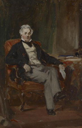 Study for a portrait of Colonel John Ferrier Hamilton of Cairnhill (1786-1871), Daniel Macnee