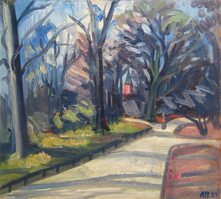 A view of a park., Axel Bentzen, between 1933 and 1938