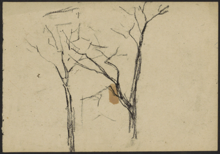 Twee bomen, RP-T-1964-215-71(V), Willem Witsen, between 1870 and 1923