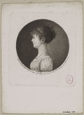 Portrait d'une femme, fin XVIIIème siècledébut XIXème siècle, G.20815-578, between 1799 and 1815