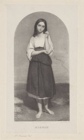 Mignon (titel op object), RP-P-1904-3008, Ary Scheffer, 1859