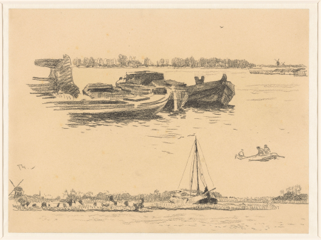 Drie studies op één blad, RP-T-1932-32, Willem Bastiaan Tholen, between 1870 and 1931