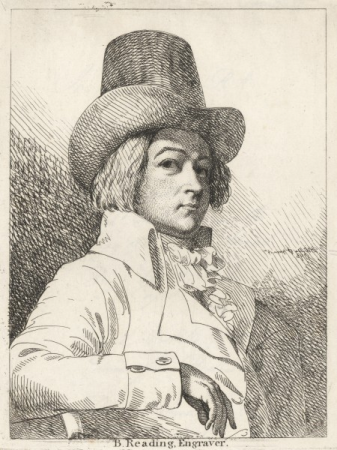 Portrait of Burnet Reading, engraver, 1798, Burnet Reading