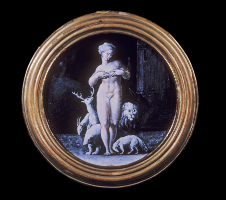 Medallion with the Goddess Ops, Léonard Limousin, between 1540 and 1549