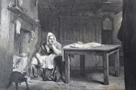 Nursing her wrath to keep it warm. John Faed RSA. 1855, John Faed