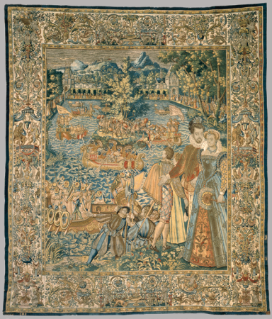 Attack of View in front of the castle of Fontainebleau, circa 1580