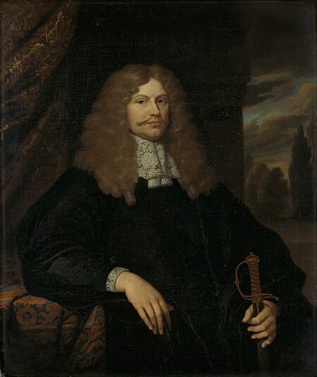 Cornelis Backer (1633-81). Councillor, alderman and colonel of the citizens of Amsterdam, Caspar Netscher, between 1660 and 1684