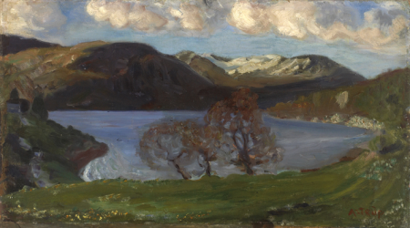 Spring evening by Jølster Lake, Nikolai Astrup, 1900