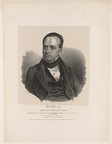 N. P. Tallmadge. Senator from New-York - from life & on stone by Chas. Fenderich, Washington City ; printed by P.S. Duval, Lithr., Philada. LCCN2012648808, Charles Fenderich, 1839