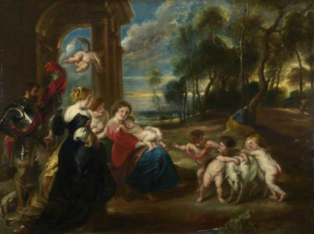 The Holy Family with Saints in a Landscape, Peter Paul Rubens, between 1636 and 1640