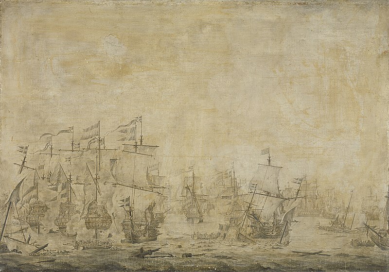 Episode from the naval battle in the Sound between the Dutch and Swedish fleets, November 8, between 1658 and 1693