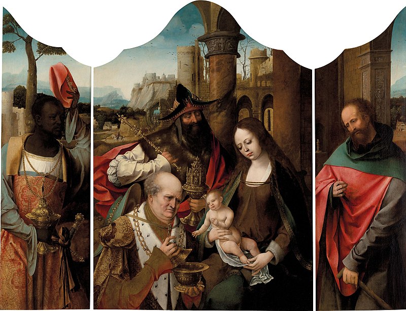 A triptych: The Adoration of the Magi, Master of the Antwerp Adoration, between 1500 and 1520