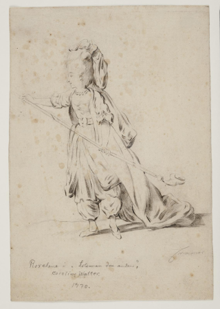 Caroline Walter as Roxane in "Soliman the Second", Peter Cramer, 1770