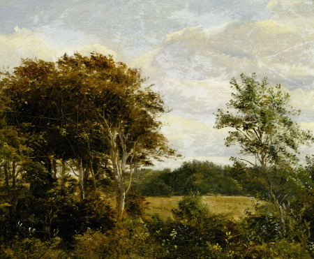 'Glade in a forrest' or 'Forrest interior', Dankvart Dreyer, 1838