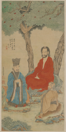 "Ding Yunpeng's Three Religions Picture Scroll", Ding Yunpeng
