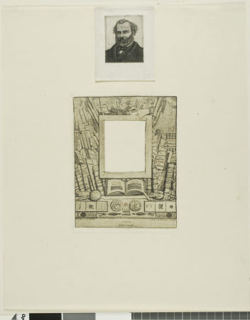 Meryon - Design for a Frame for the Portrait of Armand Guéraud, 1909.198, Charles Méryon