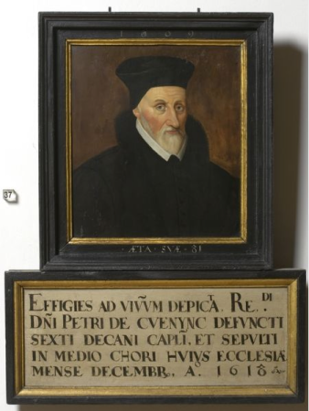 Portrait of Dean Petrus Cuenync aged 81, Pieter Claeissens, 1609