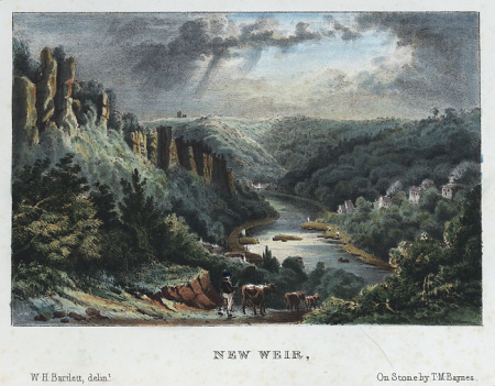 New weir [graphic] / W.h. Bartlett, delint.; on stone by T. M. Baynes., William Henry Bartlett, circa 1845