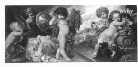 Putti as an Allegory of Acting, Ferdinand Keller, 1883