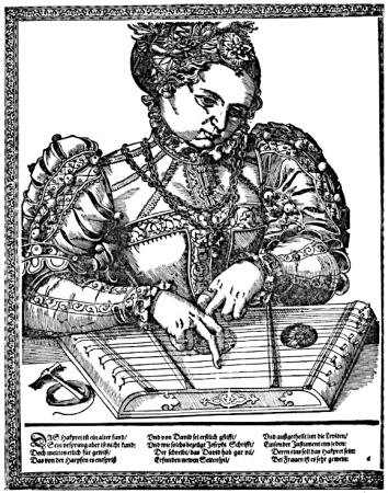 Psaltery, by Tobias Stimmer, between 1570 and 1577