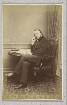 Portret van Johannes Verhulst Joh. Verhulst (titel op object), RP-F-00-9, Maurits Verveer, between 1860 and 1870