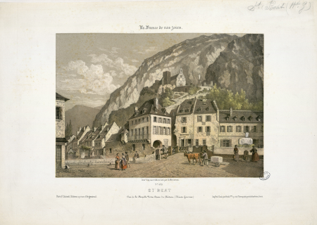 St. Béat - View of the Chapel of Our Lady of the Castle (Haute Garonne), Charles Mercereau, between 1853 and 1876