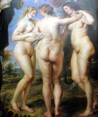 The Three Graces, Peter Paul Rubens, from 1630 until 1635