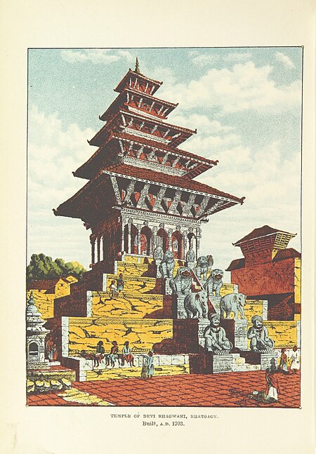 Image taken from page 8 of 'Sketches from Nipal, historical and descriptive ... To which is added an essay on Nipalese Buddhism, and illustrations of religious monuments, architecture and scenery, etc. (Edited by E. O.)' (11138028704), Henry Ambrose Oldfield