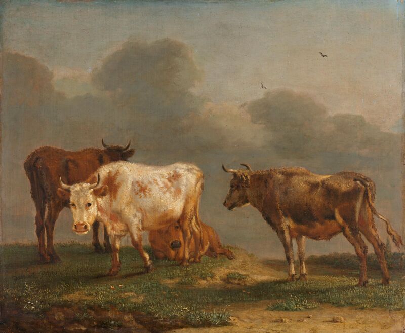Vier koeien in de wei, Paulus Potter, 1651